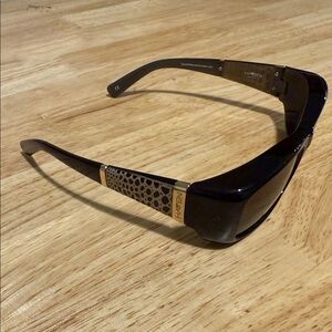 Haven Women's Sunglasses Freesia in Croc and Chocolate polarized amber lenses